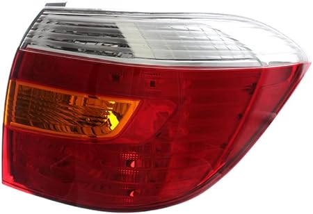 Compatible with Toyota Highlander Base/Limited Tail Light Lamp 2008 2009 2010 Passenger Right Side
