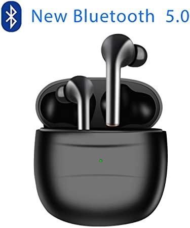 2020 New (blackpods) Bluetooth Wireless Headset, Bluetooth 5.0 Headset, airpod pro Touch Control, with Charging Box, in Ear Sports Bluetooth Headset (Black)