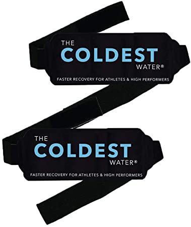 The Coldest Ice Packs with Straps - Therapy for Pain and Injuries of Knee, Shoulder, Foot, Back, Ankle, Neck, Hip, Elbow (5.6" x 7.4" Pack of 2)