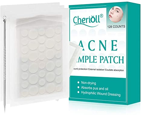 Acne Patches, Acne Absorbing Pimple Patches, (128Counts) Acne Healing Patch, Acne Pimple Patches Spot & Blemish Treatment Stickers Invisible Hydrocolloid Patches