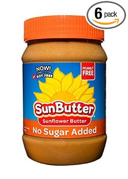 SunButter Sunflower Seed Spread, Natural No-Sugar Added, 16 Ounce (Pack of 6)