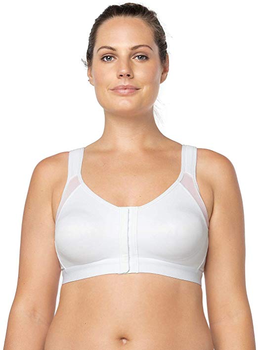 Leonisa Back Support Posture Corrector Wireless Bra Adjustable Front Closure