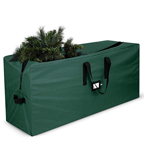 Premium Large Christmas Tree Storage Bag - Fits Up to 9 ft. Tall Artificial Disassembled Trees, Durable Handles & Sleek Dual Zipper - Holiday Xmas Bag Made of Tear Proof 600D Oxford - 5 Year Warranty