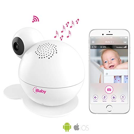 iBaby Care M7 Lite, Smart Wi-Fi Enabled Total Baby Care System- Full HD 1080p Video Baby monitor with Wi-Fi Speakers, SPA Sounds, Night Vision, 360° pan, smart Air quality, motion, and sound alerts