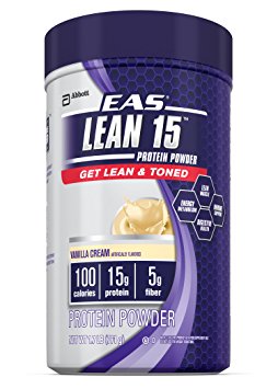 EAS Lean 15 Protein Powder Vanilla Cream, 1.7 Pound