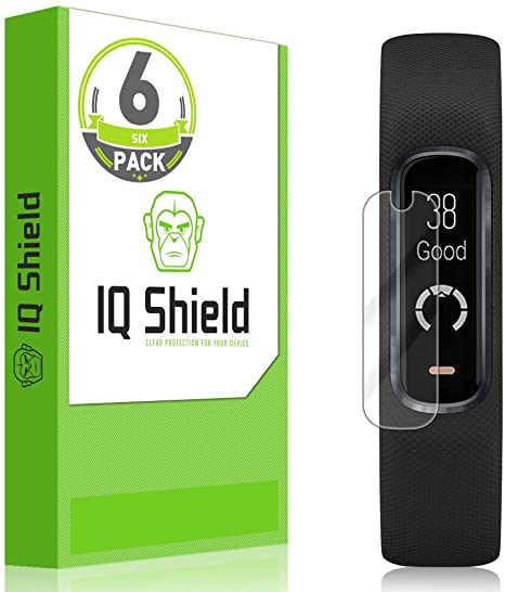 IQ Shield Screen Protector Compatible with Garmin Vivosmart 4 (6-Pack) LiquidSkin Anti-Bubble Clear Film