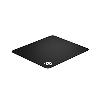 SteelSeries QcK , Gaming Mouse Pad, 450mm x 400mm, Cloth, Rubber Base, Laser & Optical Mouse Compatible - Black