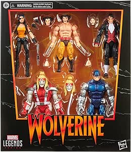 Marvel Legends Series Wolverine 5-Pack, Includes Omega Red, Cyber, Callisto, Jason Wyngarde, 13 Accessories - Amazon Exclusive