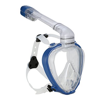 U.S. Divers AirGo Full Face Snorkel Mask - 180° Panoramic Visibility, Medium