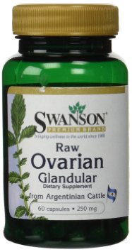 Swanson Raw Ovarian Glandular 250 mg 60 Caps