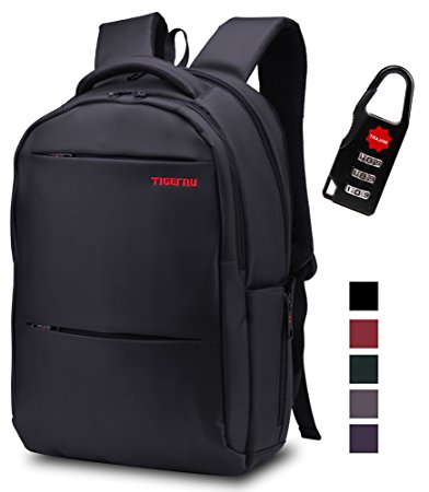 Slim Business Laptop Backpack: Unisex, 2015 New Arrival Advanced Design with Lots of Pockets, Professional Quality, Waterproof, Stylish and Lightweight,(Black)