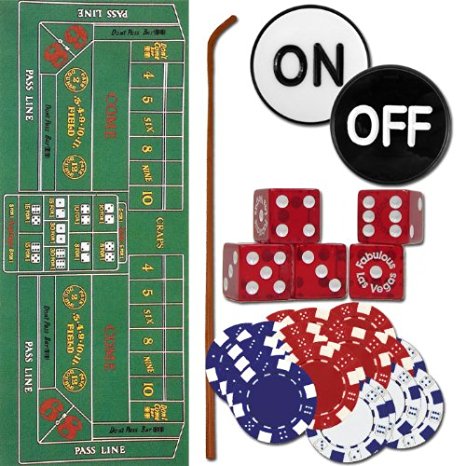 Trademark Craps Set - All The Pieces To Play Now Craps Set, Multi