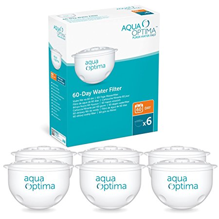 Aqua Optima  SWP336 1 years' supply, 60 Day Water Filter 6 pack