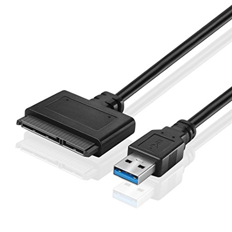 TNP USB 3.0 to 2.5" SATA III Adapter Cable Bridge w/ UASP High Speed Data Transfer Protocol Support - SATA to USB 3.0 Converter for SSD HDD Solid State Drive