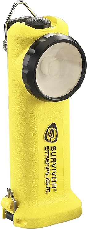 Streamlight 90512 Survivor LED Flashlight with AC Fast Charger, Yellow - 175 Lumens