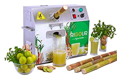 RIGOUR Sugarcane Juice Machine SS-304 Full Metal Body-Single Phase Power Input, 400 Watt, Silver (0.5 HP)