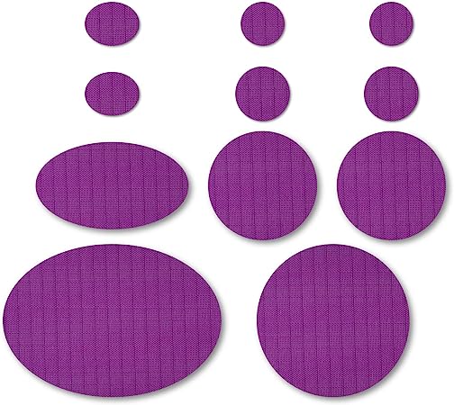 Nordtown Down Jacket First Aid Repair Patch Kit (Self Adhesive) 14 Colours (Dark Purple)