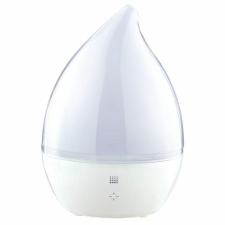 Ultrasonic Humidifier Diffuser Aromatherapy Easy to Clean Cool Mist Germ Free Humidifier Touch Control Auto Shut Off Humidifier 1.3L Capacity 3 Levels Mist 360 Rotating Nozzle 7 Colors LED Light