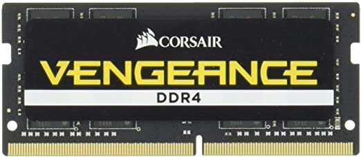 Corsair CMSX16GX4M1A2666C18 Vengeance SODIMM 16 GB (1 x 16 GB) DDR4 2666 MHz C18 Performance Memory Kit for Intel notebooks and NUCs - Black