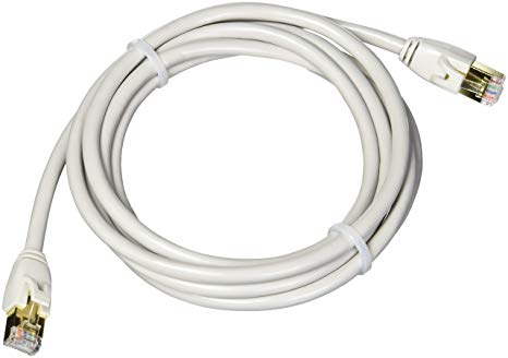 AmazonBasics RJ45 Cat7 Network Ethernet Patch Internet Cable - 7 Feet, 10-Pack