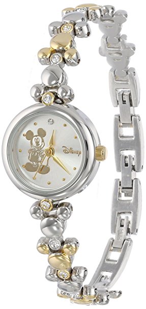 Disney Mickey Mouse Women's MCK313 Two-Tone Link Bracelet Watch