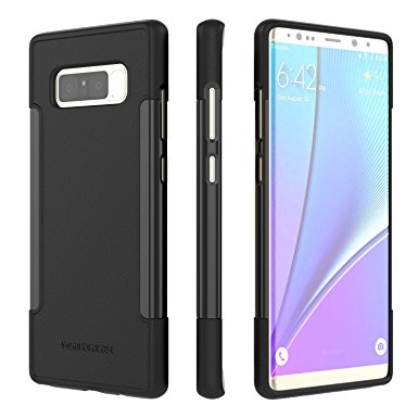 SaharaCase Galaxy Note 8 Case OnlyCase Series Slim Fit & Protective with Shock-Absorbing Edges & Anti-Slip Grip for Samsung Galaxy Note 8 (2017) - Black