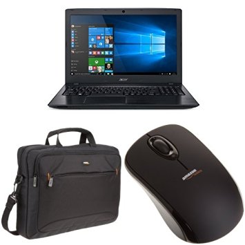 Acer Aspire E 15, 15.6 Full HD, Intel Core i7, NVIDIA 940MX, 8GB DDR4, 256GB SSD, Windows 10   AmazonBasics Wireless Mouse   15.6-Inch Laptop Bag Set