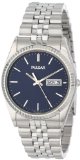 Pulsar Mens PXF277 Dress Silver-Tone Stainless Steel Watch