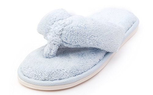 Comfort Slippers Indoor Flip Flop Thong Spa Slip on House Slippers Womens