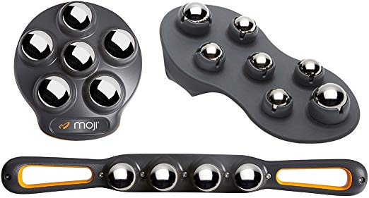 Moji Professional Massage Bundle – 250,000  Massagers Sold Worldwide, The Choice for Athletes, Total Body Recovery and Relief, Contains Curve Pro, Foot Pro, and Mini Pro