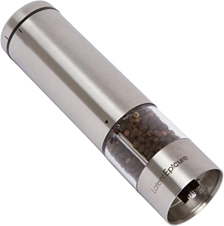 Latent Epicure Battery Operated Salt and Pepper Grinder (Single Mill)