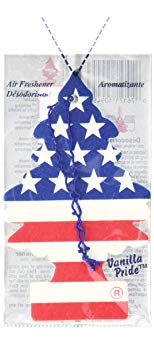 LITTLE TREES Car Air Freshener | Hanging Paper Tree for Home or Car | Vanilla Pride Scent | Pack of 12