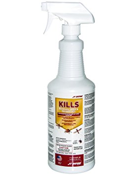 JT Eaton 209-W Kills Bedbugs, Ticks and Mosquitoes Water Based Spray with Sprayer, 1-Quart