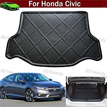 Car Boot Pad Carpet Cargo Mat Trunk Liner Tray Floor Mat For Honda Civic 2016 2017 2018