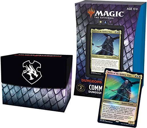 Magic: The Gathering Adventures in The Forgotten Realms Commander Deck – Dungeons of Death (White-Blue-Black)