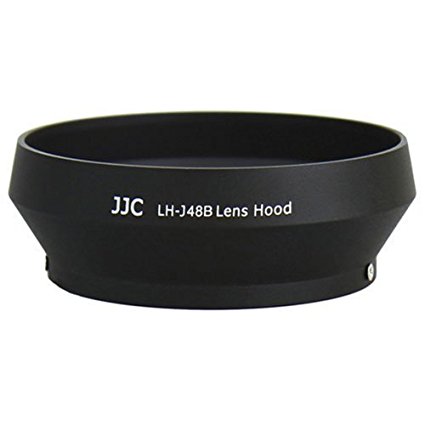 JJC LH-J48B Professional Lens Hood for Olympus 17mm 1.8 Black Zuiko Lenses Replaces Olympus LH-48B