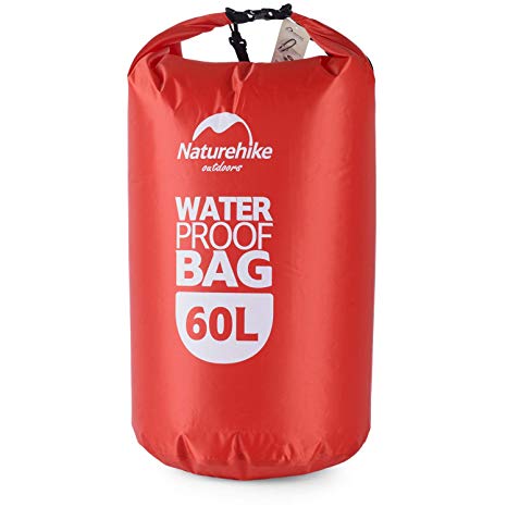 Naturehike Waterproof Dry Bag 60L, Roll Top Sack Keeps Gear Dry for Kayaking, Rafting, Boating, Swimming, Camping, Hiking, Beach, Fishing