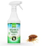 Bed Bug Killer By Eco Defense - All Natural Organic Formula Kills Bed Bugs on Contact - 100 Guaranteed Effective - Fastest Working Bed Bug Spray and Treatment - Child and Pet Safe - 16 oz