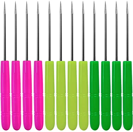 12 Pcs Sugar Stir Needle Scriber Needle Biscuit Icing Pin DIY Baking Pin Stainless Steel Pin Icing Sugarcraft Cake Decorating Needle Tool