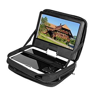 New Black 9.5" Portable DVD Player Case Carry Bag with Strap for Car Headrest Mount