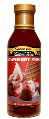 Walden Farms Strawberry SYRUP - Sugar Free, Calorie Free, Fat Free, Carb Free, Gluten Free - 1 Bottle
