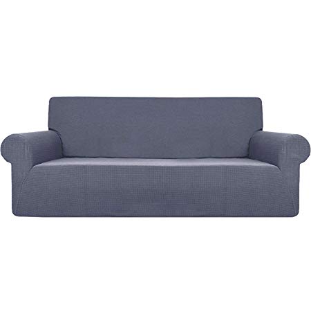 Nimoco Waterproof Stretch Sofa Slipcover,Made by Polyester,1 Piece Sofa Covers Chair Covers for Furniture Cover/Protector (Grey, Sofa Cover)