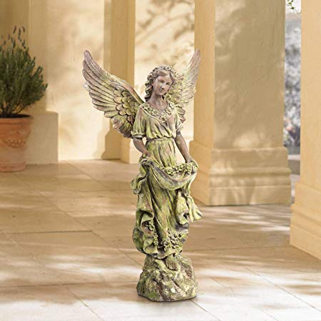 John Timberland Angel 31" High Bronze and Green Moss Indoor-Outdoor Statue