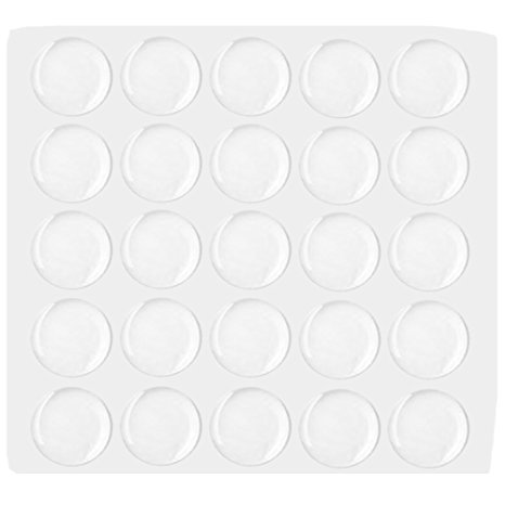 100 PCS Epoxy Stickers for Bottle Cap Pendants, 1-Inch (Clear)