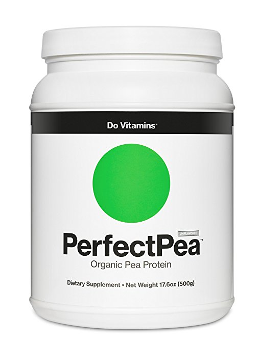Do Vitamins PerfectPea - Organic Pea Protein Powder - Healthy Plant Based Vegan Protein, 100% Made in North America - Certified Organic, Vegan and Non GMO (500g)