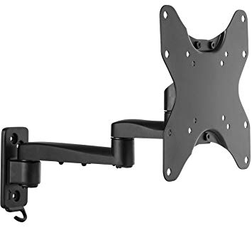 WALI Articulating TV Wall Mount Bracket Full Motion Detachable Arm for Most 23-42 inch LED, LCD Flat Screen Display, up to 44lbs (1342LM), Black