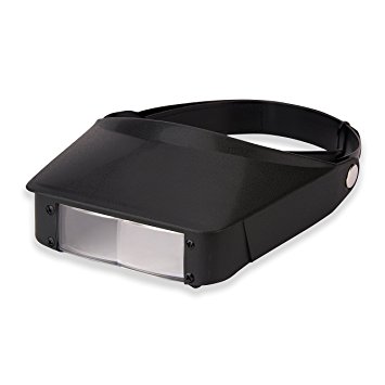 Carson MagniVisor Head-Band Magnifier Visor with Flip-Down Lens