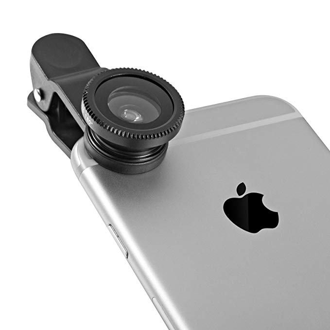 KOBRA Universal 2-in-1 Fish-Eye-Lens Kit for iPhone and Android