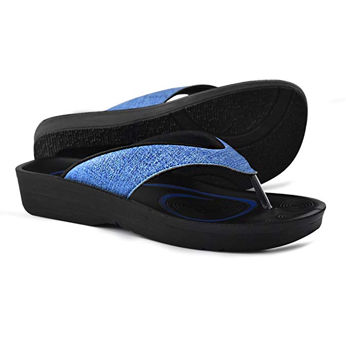 AEROTHOTIC Original Orthotic Comfort Thong Sandal and Flip Flops with Arch Support for Comfortable Walk