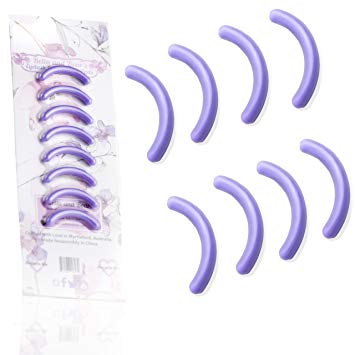 Bella and Bear Eyelash Curler Replacement Pads - Pack of 8 Individual Silicone Eyelash Curler Refill Pads